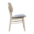 thumbnail image 3 of New Classic Furniture Oscar Wood Back Side Chair in White Ash (Set of 2), 3 of 10