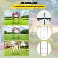 thumbnail image 5 of VEVOR Birdcage Shape Garden Arch Heavy Duty Wrought Iron Arbor Wedding Arch 8' - Black, 5 of 10