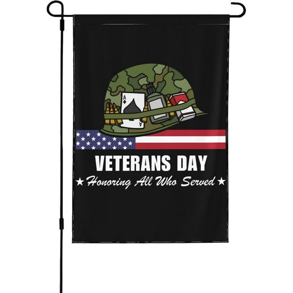 28"x40" Veterans Day Flags for Outside Thank You Veterans Memorial Day Outdoor Flag Heavy Duty Double Sided Flag for Yard Garden Lawn Home Decor