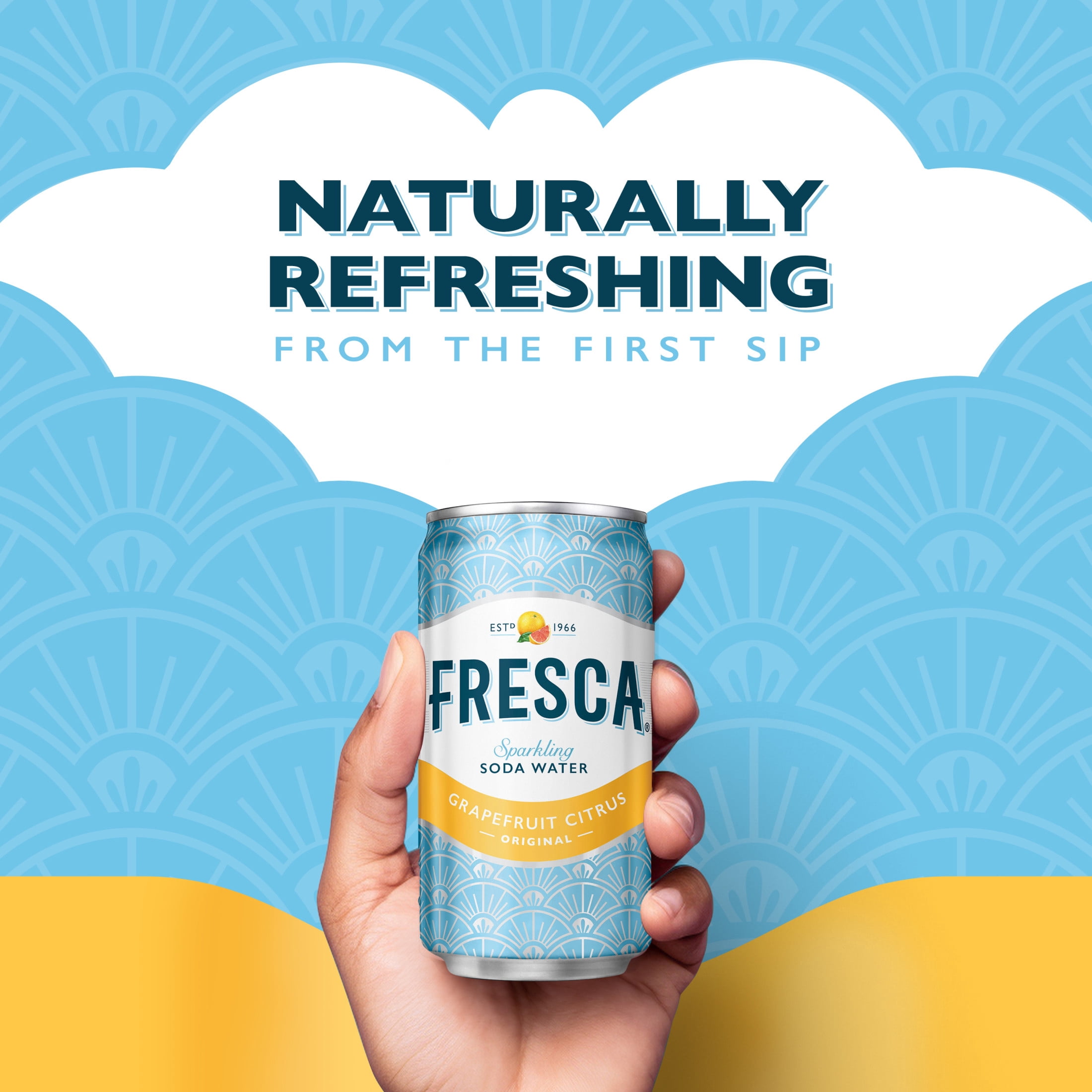 Fresca Citrus Soda Pop Fridge Pack Mini Cans, 7.5 fl oz, 10 Pack