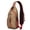 Brown Christmas Pattern, variant on Sling Backpack,Christmas Forest Pattern Crossbody Bag with Water Bottle Holder,Waterproof Sling Bag for Men/Women with Chest Phone Holder for Hiking,Travel