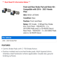 thumbnail image 2 of Front and Rear Brake Pad and Rotor Kit - Compatible with 2016 - 2021 Honda Pilot 2017 2018 2019 2020, 2 of 2