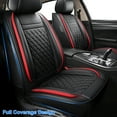 thumbnail image 5 of Telimocy Car Seat Covers For SUV Sedan Full Set Seat Covers 5 Seat Cushion Protector Airbag Compatible,Black&Red, 5 of 9