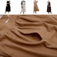 thumbnail image 6 of BrowQuartz Cotton Linen Gardening Coffee Uniform Apron Solid Color Pinafore Casual with Pockets for Cooking Work Household Light Brown Plus long, 6 of 6