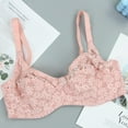 thumbnail image 3 of Birdeem Womans Printing Gathered Together Large Size Daily Bra Underwear No Rims, 3 of 4