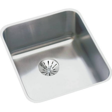Elkay Eluhad131645pd Gourmet Lustertone Stainless Steel Single Bowl Undermount Sink Kit