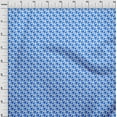 thumbnail image 4 of oneOone Cotton Poplin Medium Blue Fabric Houndstooth Fabric For Sewing Printed Craft Fabric By The Yard 42 Inch Wide, 4 of 4