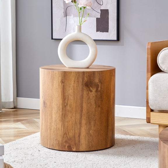 Cylindrical Patterned Design Table: Versatile & Stylish Home Decor