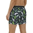 thumbnail image 2 of Mens Extended Length Boxer Briefs - Cute Lizard Gecko Green Men Underwear Boxer Briefs With Elastic Band, 2 of 5