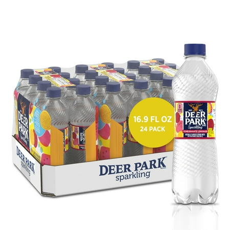 Deer Park Sparkling Water, Pomegranate Lemonade , 16.9 oz. Bottles (24 Count)