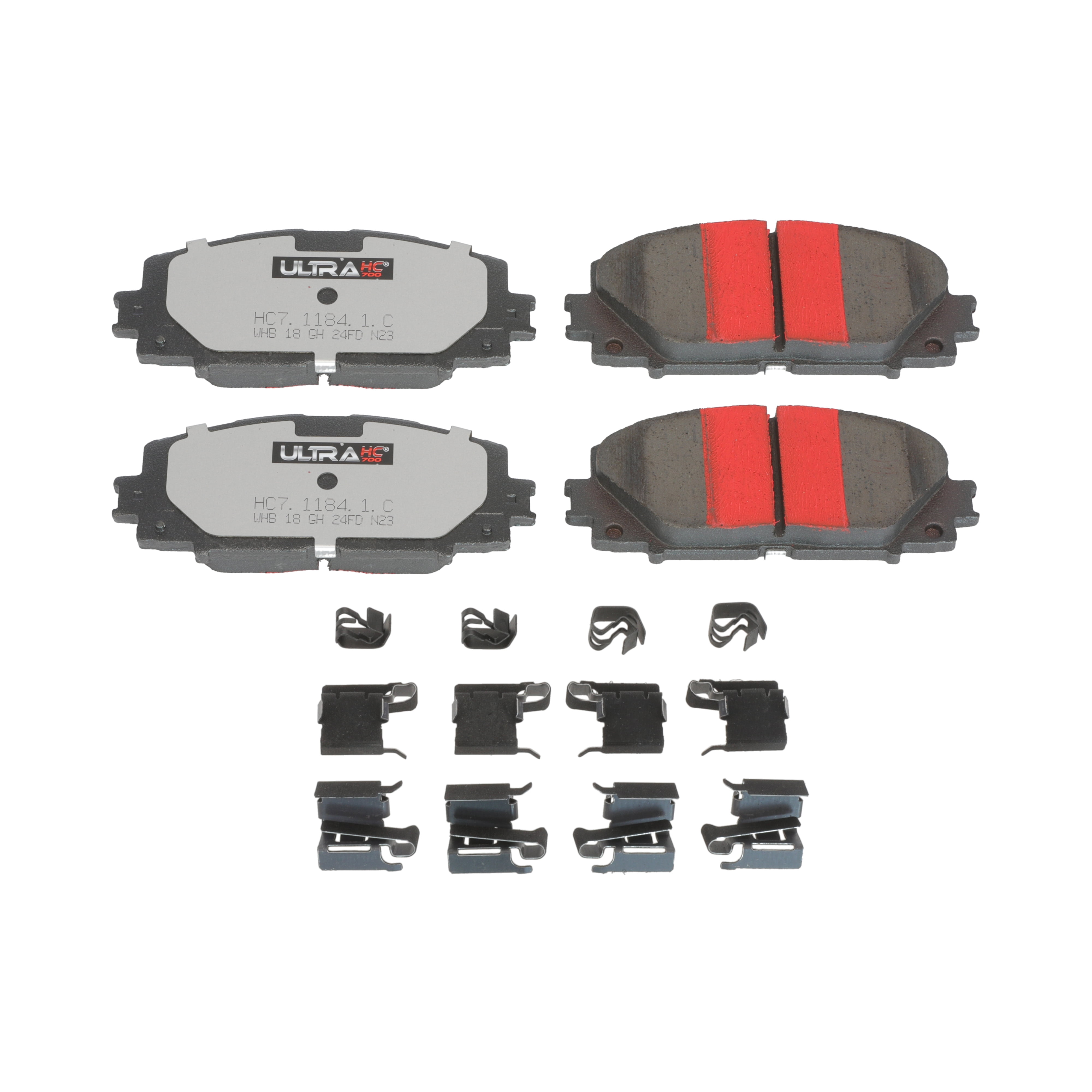 UltraHC 700 Brake Pad Set, Front HC7.1184.1.C, Toyota Prius 2022-2010
