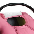 thumbnail image 6 of CozyBaby Original Car Seat Cover with Dual Zippers and Elastic Edge, Pink, 6 of 7