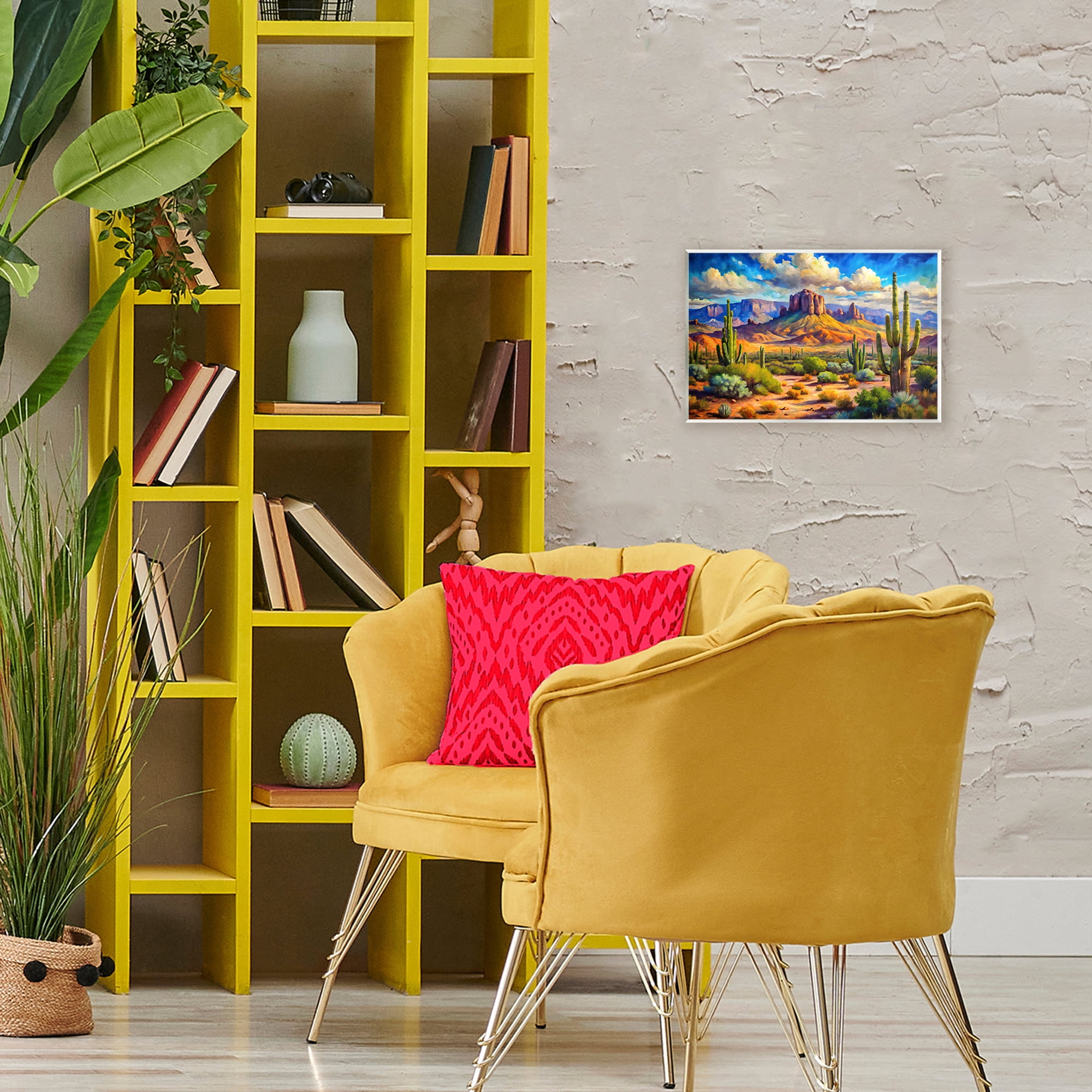 Stupell Industries Majestic Saguaro Desert Landscape Wall Plaque Art, design by Creative Studio