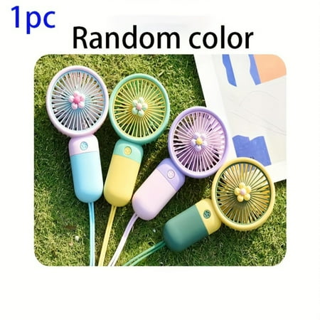 

MNGQNG Portable Usb Rechargeable Mini Fan With Led Night Light - Lightweight Handheld Design For Office Outdoor Travel & Camping - Stay Cool Anywhere!
