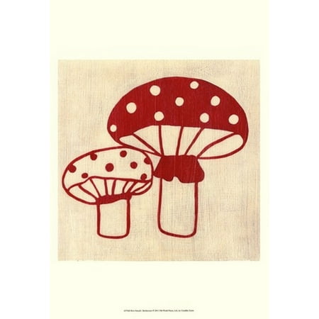 Best Friends- Mushrooms Poster Print by Chariklia Zarris (13 x