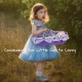 thumbnail image 5 of June Garden Cozy Dream Doll Bassinet - Baby Doll Portable Carrier - Fits for American Girl Dolls up to 14 - Soft Pillow & Safety Buckle Included - Purple, 5 of 5