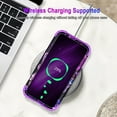 thumbnail image 4 of Casetego For Samsung Galaxy A15 5G Case,Glow in The Dark Three Layer Heavy Duty Shockproof Full Body Protection Hard Plastic Bumper+Soft Silicone Protective Case,Dark Purple Butterfly, 4 of 9
