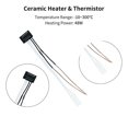 thumbnail image 3 of Ceramic Heater Thermistor 24v 48w Upgrade Kit 300 High Temperature Sensor With 1pc Fixing Clip, 3 of 5