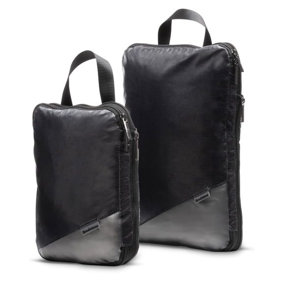Brookstone Compression Packing Cubes Set 2-Piece Space-Saving Travel Organizer Bags