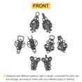 thumbnail image 3 of 4 Pack Vintage Sweater Clips Cape Cloak Clasp Cardigan Clips for Women, Gun-black, 3 of 6
