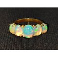 thumbnail image 1 of Natural Opal Ring,14k Yellow Gold,October Birthstone Ring Wedding Gift For Woman, 1 of 6
