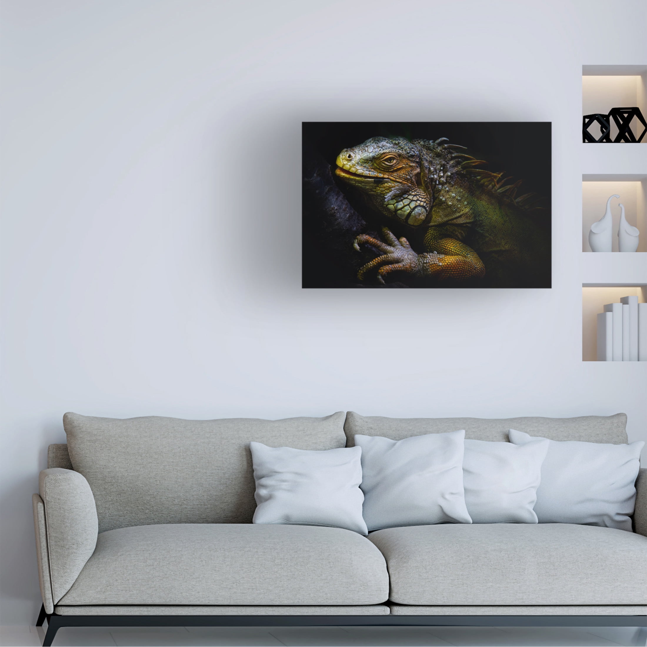 Canvas Wall Art - Santiago Pascual Buye 'Time Of Molting' Wall Art for Living Room, Bedroom, or Office D?cor by Trademark Fine Art - 47 x 30 Inches