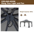 thumbnail image 6 of INTER HUT 13x11 Metal Patio Gazebo, Outdoor Gazebo Canopy Tent for Backyard with Mesh Privacy Curtains, 6 of 8