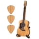thumbnail image 1 of Estuche para púas de guitarra, caja de madera para púas de guitarra acústica, soporte para púas con 3 púas, estante para púas de guitarra para guitarristas y amantes de la guitarra., 1 of 4
