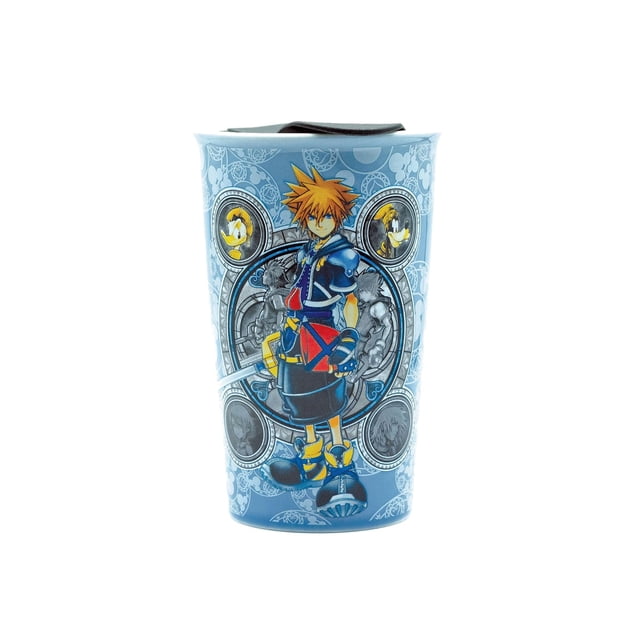 Taza de viaje de cerámica plateada Buffalo Kingdom Hearts, 10 ml