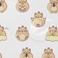 thumbnail image 4 of Coolnut Little Cute Hamster Shower Curtain Bathroom Decor Watercolor Shower Curtain Sets Fabric Cloth Bathroom Curtains with Hooks 60x72 Inch, 4 of 6