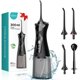 thumbnail image 1 of Irrigador bucal inal&#2013265921mbrico COSLUS: 4 modos, port&#2013265921til, dep&#2013265923sito de 300 ml, resistente al agua IPX7, ideal para viajes en casa, color negro C30 (FC536, 1 of 7