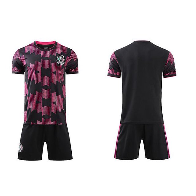 Nuevo 2021/2022 Kids Soccer Jersey 13 # Ochoa 14 # J.hernandez Football Jerseys Suit Shorts Set-Black-18 BmatwkZeng Bmatwk Jersey