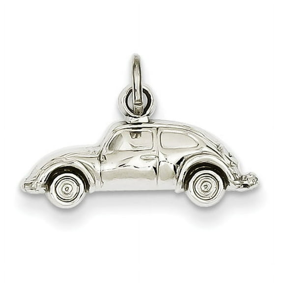 14k White Gold Car Charm