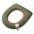 thumbnail image 2 of Winter Toilet Seat Cover with Handle, Thickened Knitted Toilet Ring, Washable Soft Toilet Seat Cover for Round and Elongated Toilet Seats, Comfortable and Warm, 2 of 6