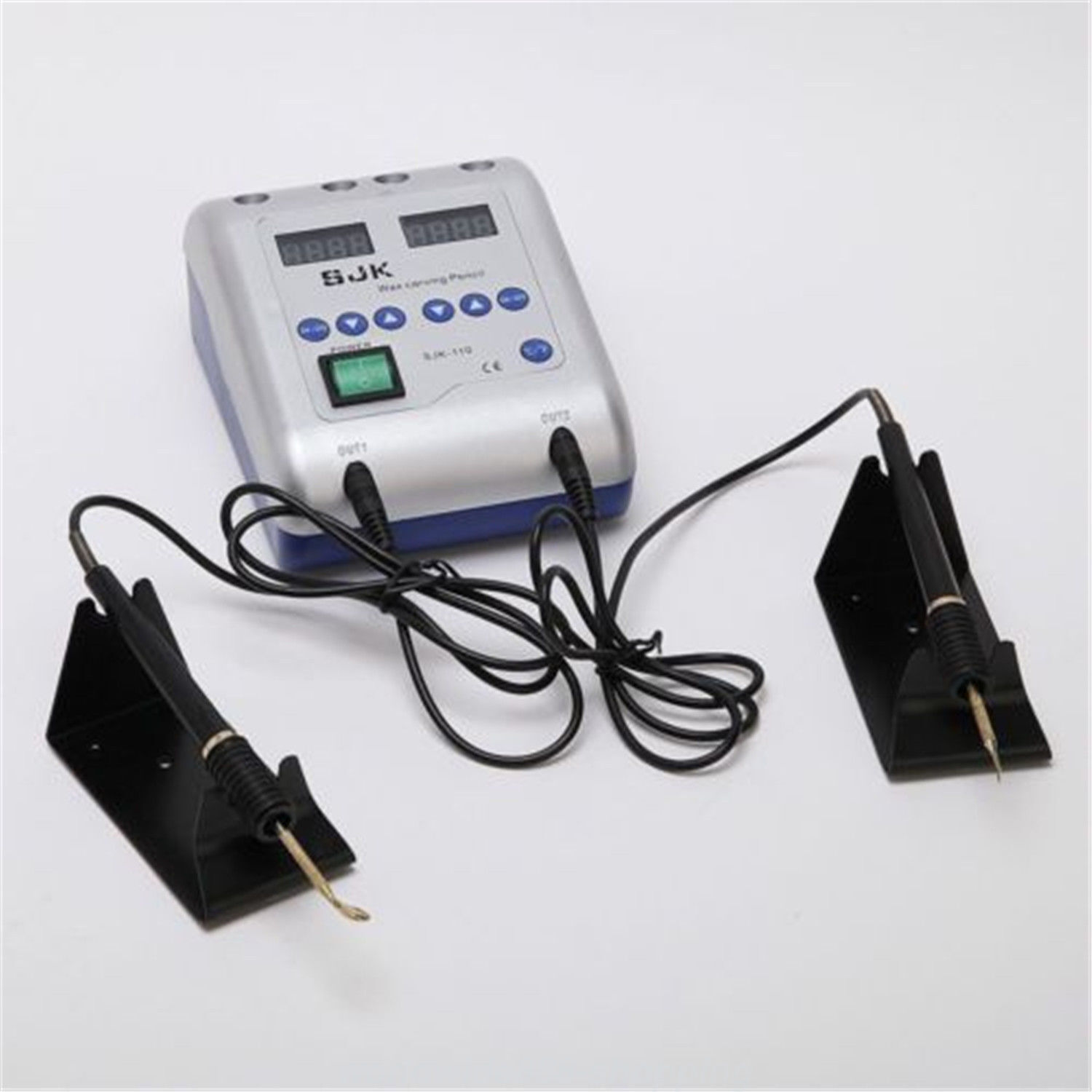 Lab Dental Electric Waxer Carver Double Carving Pen with 6 Tips