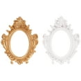 thumbnail image 1 of Miangastore European Style Picture Frame White Resin 2Set 4.72X3.93X0.47In, 1 of 9