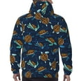 thumbnail image 7 of Naloa Sea Turtles Swimming Men's Casual Hooded Collar Drawstring Hoodies Pullover Sweatshirts Casual Long Sleeve Shirts-X-Large, 7 of 7