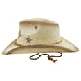 thumbnail image 3 of Sombrero de sol de unisex Sombreros de sol de Panamá Sombreros con protección UV Sombreros de paja bohemios para al, 3 of 9