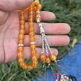 thumbnail image 5 of Glass Prayer Beads Tassels Hand Bracelet Islamic 33 Beads Rosary Bracelet Religious Jewelry Gift for Men Women, 5 of 9