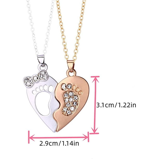 Footprint necklace clearance