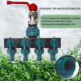 thumbnail image 2 of Garden Watering Lawn Maintenance European Style Faucet One-in And Four Out Diver, 2 of 5
