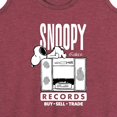 thumbnail image 3 of Peanuts - Snoopy Records - Women's Racerback Tank Top, 3 of 6