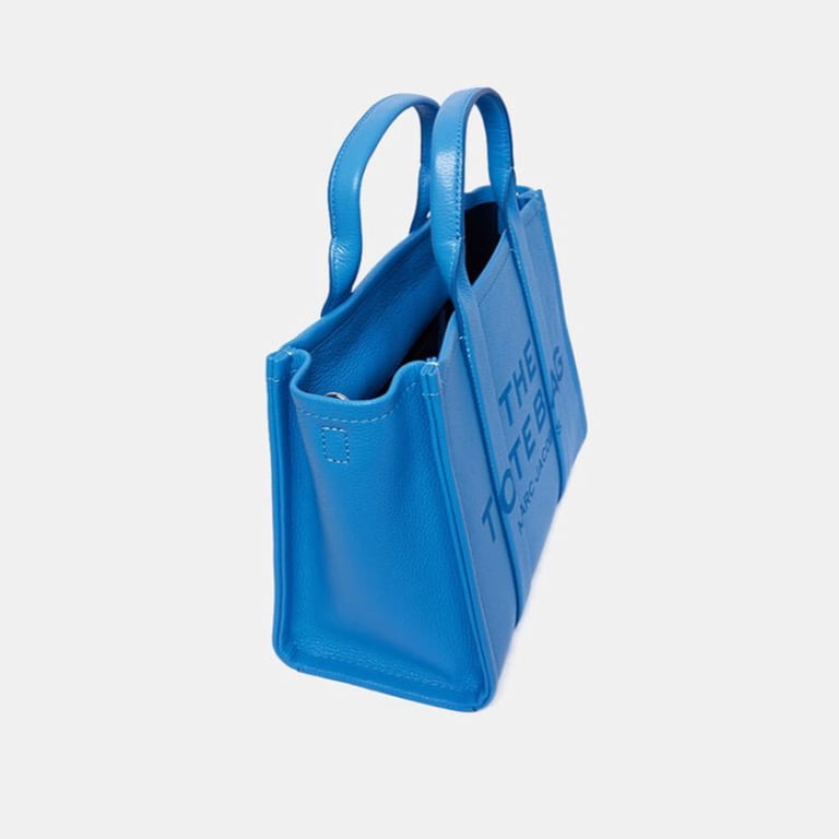 Marc Jacobs Womens The Leather Small Tote Bag Pool One Size
