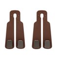 thumbnail image 1 of Mistaha Car Seat Back Dual Hook Holder Set - Multi-functional Phone Mount for Car, Concealed Storage Organizer, Removable Car Headrest Hook, Soft Silicone, Pack of 2, Light Brown, 1 of 6