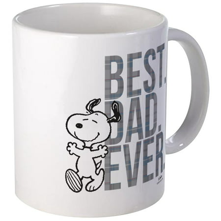 CafePress - Snoopy Best Dad Ever Mug - Unique Coffee Mug, Coffee Cup (Best Dad Coffee Mug)