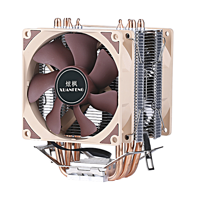 4 Heat Pipe PC Air-cooled Radiator CPU Cooling Fan Efficient Cooler Suitable For Installing LGA775 115x 1200 1700 1366 1356 AMD