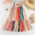 thumbnail image 2 of Gubotare Girl Summer Dress Little Girls Dress Short Sleeve Toddler Summer Sundress Size 6-7 (Red,6-7 Years), 2 of 7