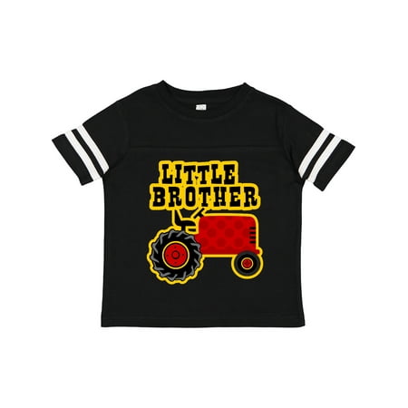 

Inktastic Red Tractor Little Brother Gift Toddler Boy Girl T-Shirt