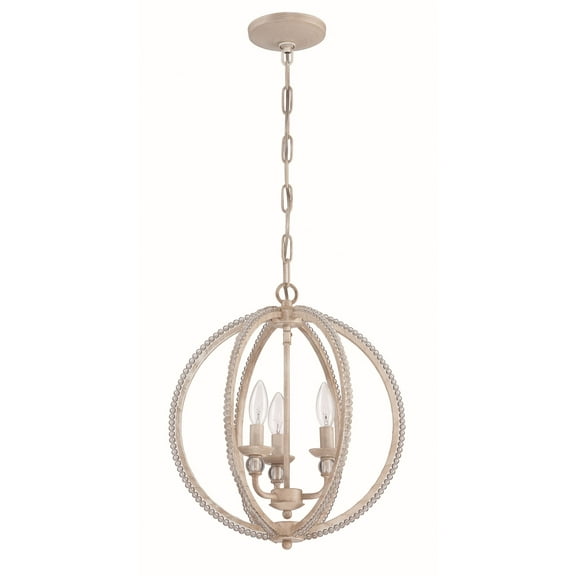 1043C-ATL-Craftmade Lighting-Three Light Mini Chandelier - 15 inches wide by 17.13 inches high-Antique Linen Finish    -Traditional Installation