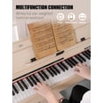 thumbnail image 3 of 88 Key Weighted Home Digital Piano- Wooden Desk Electric Piano Transforms Between Desk and Vanity with MIDI, 3 of 6